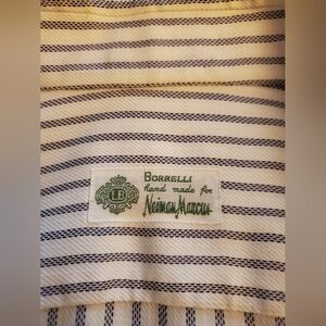 Borrelli Vintage Men's Cotton Long Sleeve Dress Shirt Large / 16.5